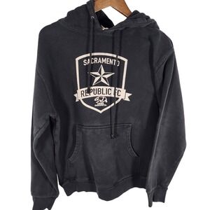 Sacramento Republic FC Soccer Club Black Hoodie Sweatshirt Size Small